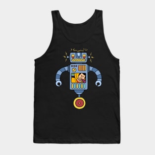 GDWH Cartoon Robot (dark colored) Tank Top